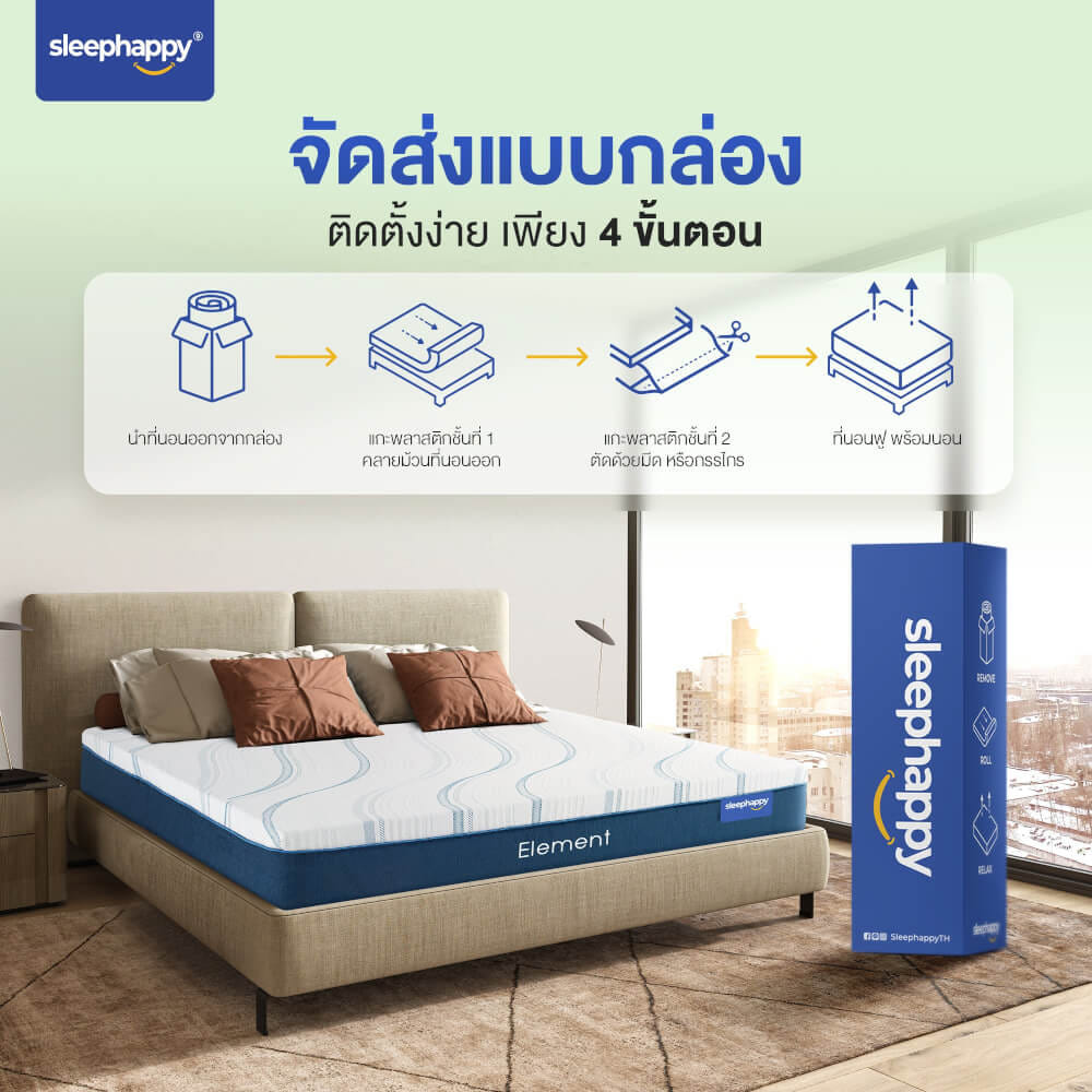 ที่นอน 6 ฟุต SLEEPHAPPY ELEMENT_6